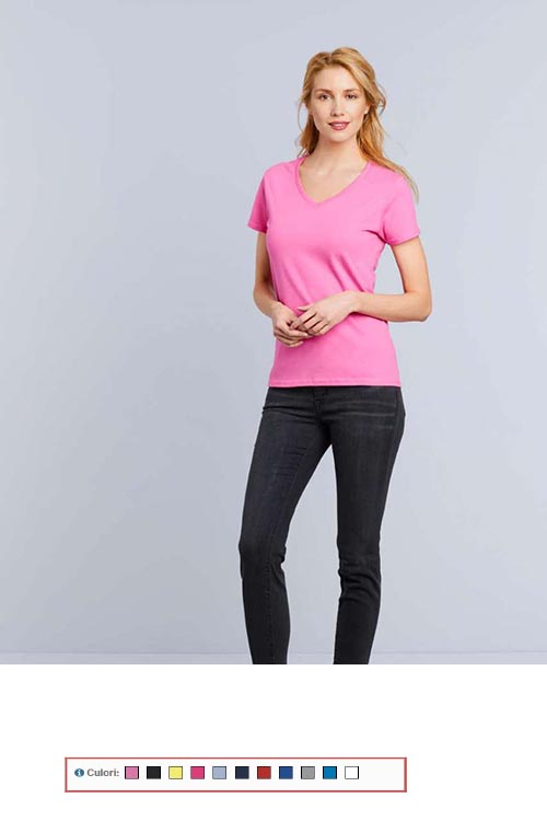TRICOURI GIL4100V PREMIUM COTTON® LADIES' V-NECK T-SHIRT