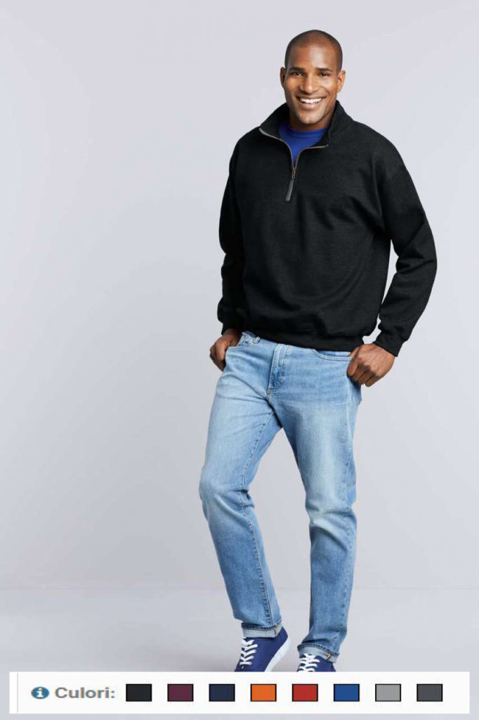 HANORACE GI18800 HEAVY BLEND™ ADULT VINTAGE CADET COLLAR SWEATSHIRT