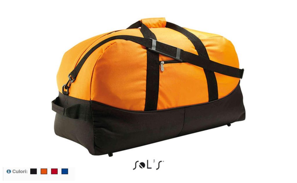 RUCSAC SO70650 STADIUM 65 - TWO-COLOURED 600D POLYESTER TRAVEL/SPORTS BAG