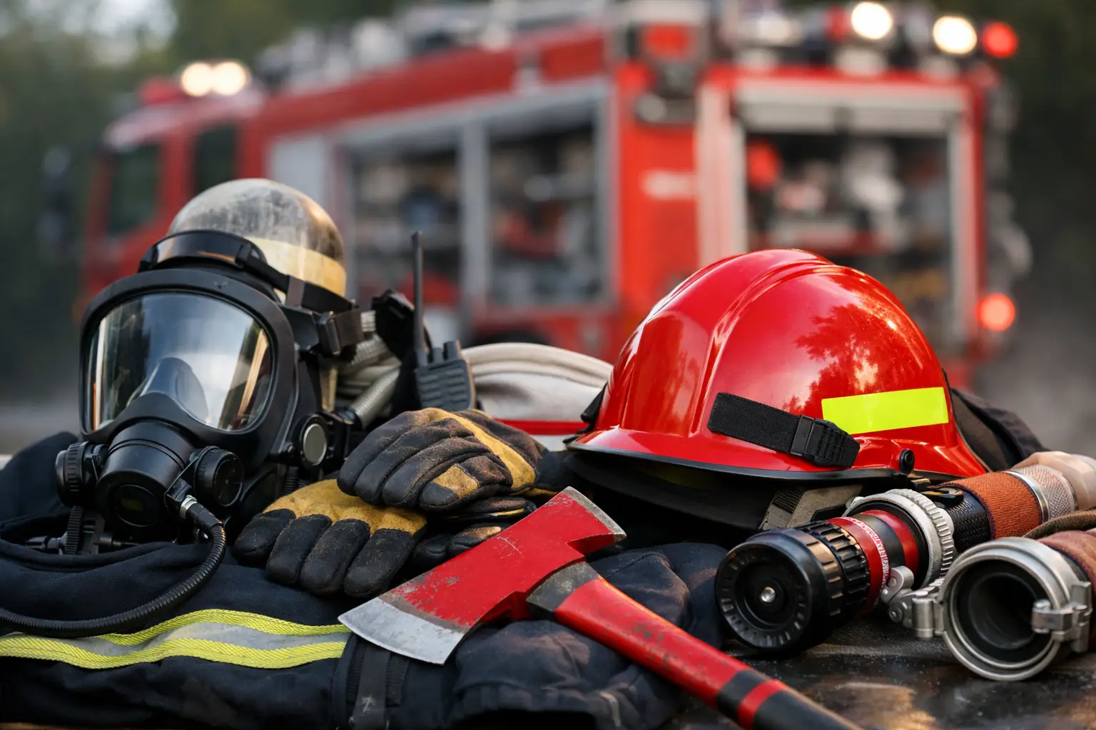 Exemplu de dotare pentru intervenție incendii