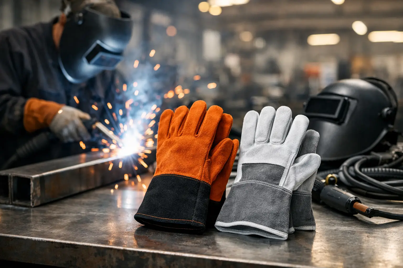 Ce mănuși se folosesc la sudură în industrie?